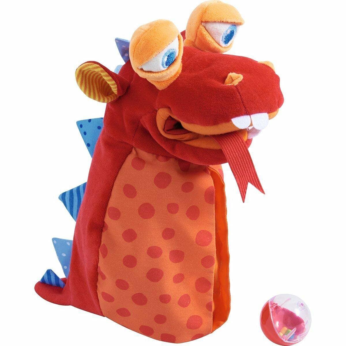 Glove Puppet Eat it Up Dragon - Hand Puppet That Eats Small Objects, Perfect Toddler Toys for Ages 18 Months+, Sensory Hand Puppets, Preschool Toys