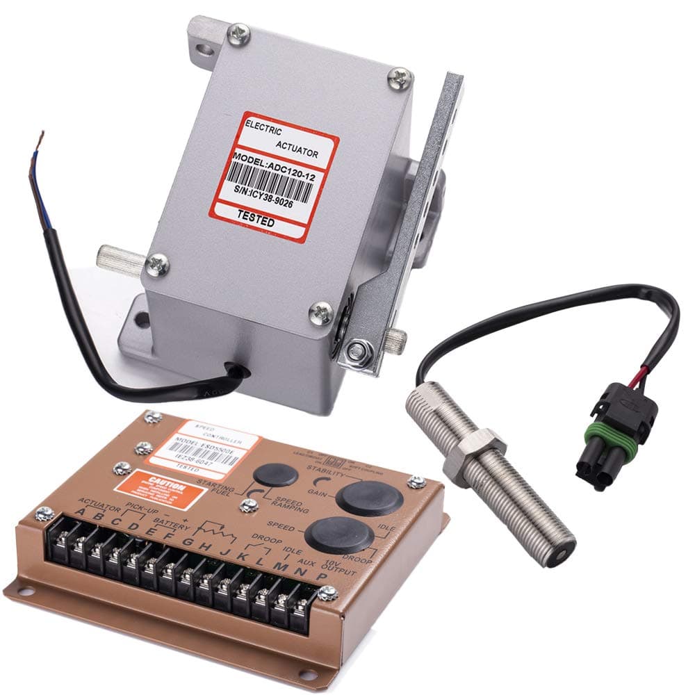 ADC120-12V Actuator + Governor ESD5500E + Magnetic Pickup Sensor MPU 3034572 for Generator 1 Set Actuator ADC120-12