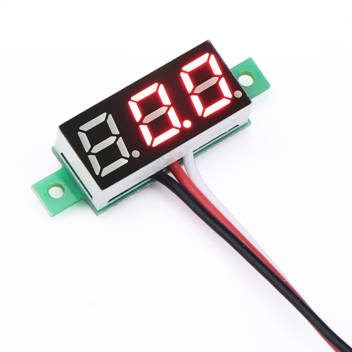 DROK Red LED Panel Display DC 0~100V 12V Car Automotive Battery Monitor Voltage Meter Gauge (0.28 inch)