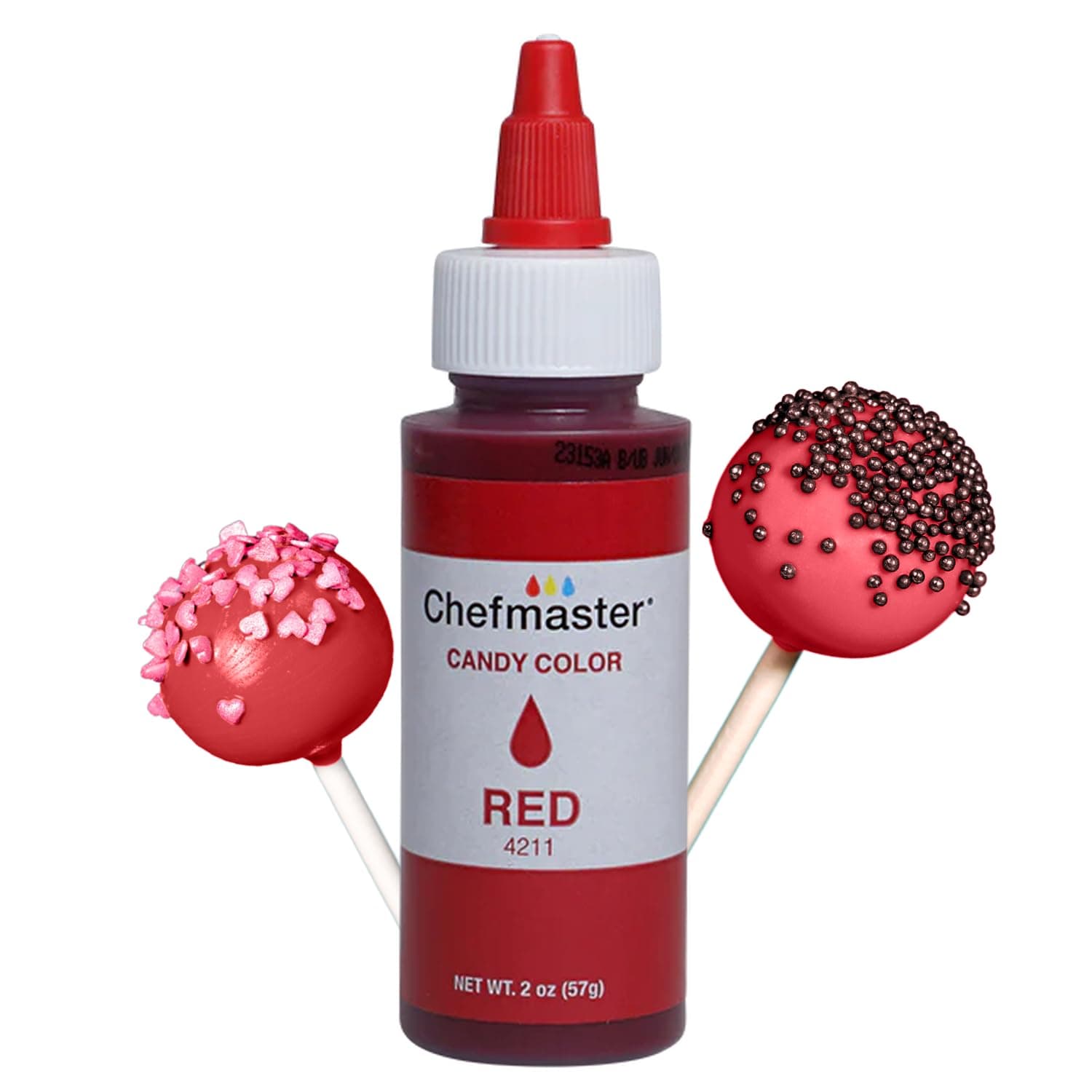 Chefmaster Liquid Candy Color, 2-Ounce, Red by Chef-Master