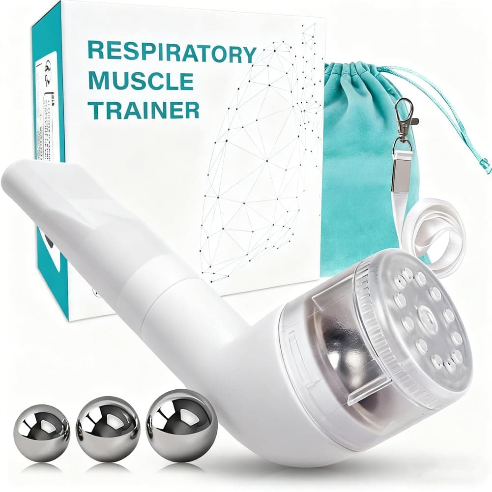 BOKANG Breathing Trainer, Breathing Exercise Device for Lungs, Flutter Valve Clearing Device, Mucus Removal