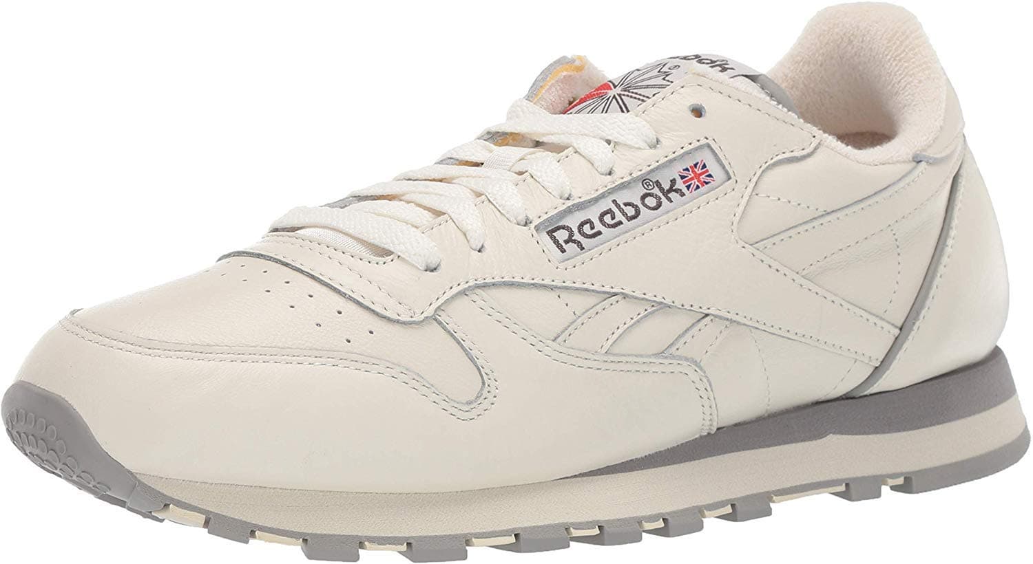 Reebok Men's Classic Leather Shoe, Chalk/Paper White, 5.5 M US
