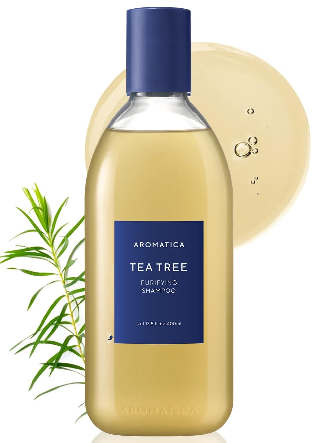 AROMATICA Tea Tree Purifying Shampoo 400ml Net 13.5 oz,Vegan