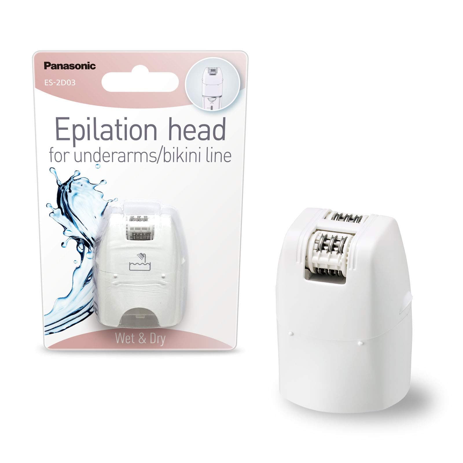 ES-2D03 Epilator Attachment/Extra Narrow Epilation Surface for Armpits and Bikini Zone/Attachment for All Epilators of The EY and EL Series