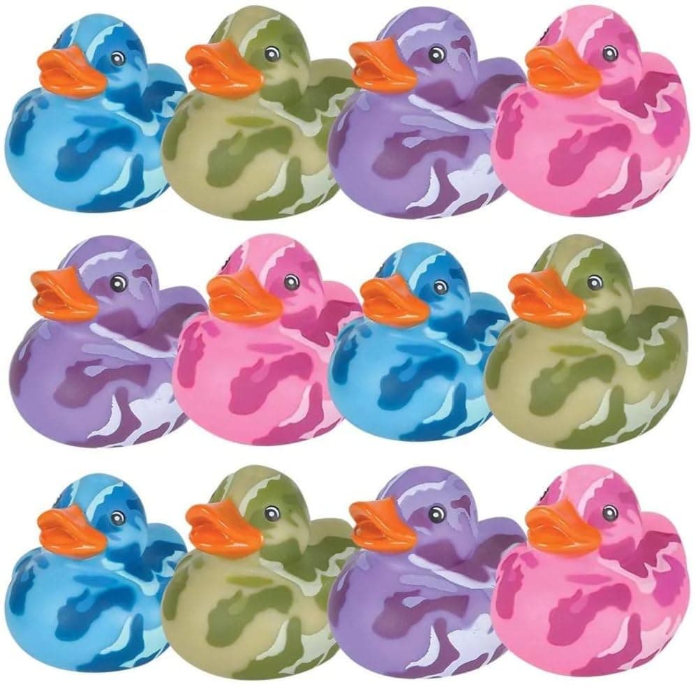 Camo Rubber Ducks - 12 pcs