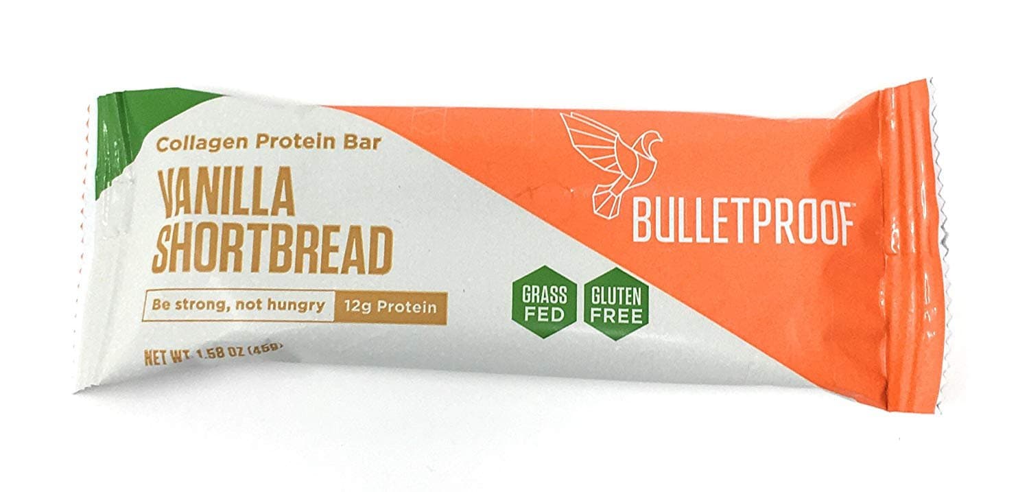 Bulletproof Collagen Protein Bars 12 Bars (Vanilla Shortbread)