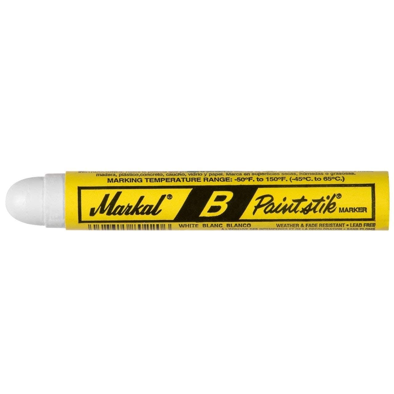 DBStar Markal B Paintstik Solid Paint Ambient Surface Marker (Pack of 12) (Black)