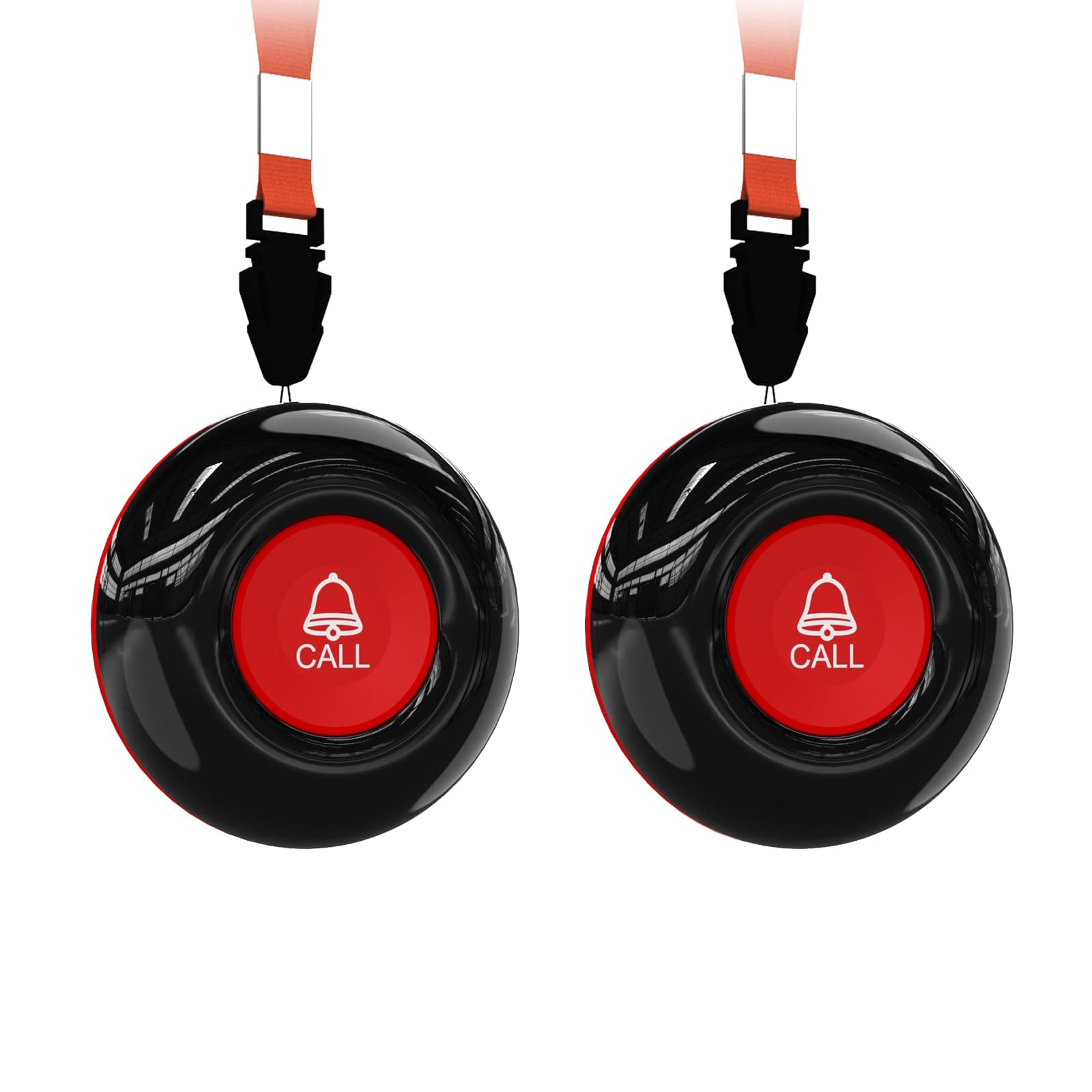 Wireless Call Button for Seniors - Emergency SOS Pager System with 2 Panic Buttons