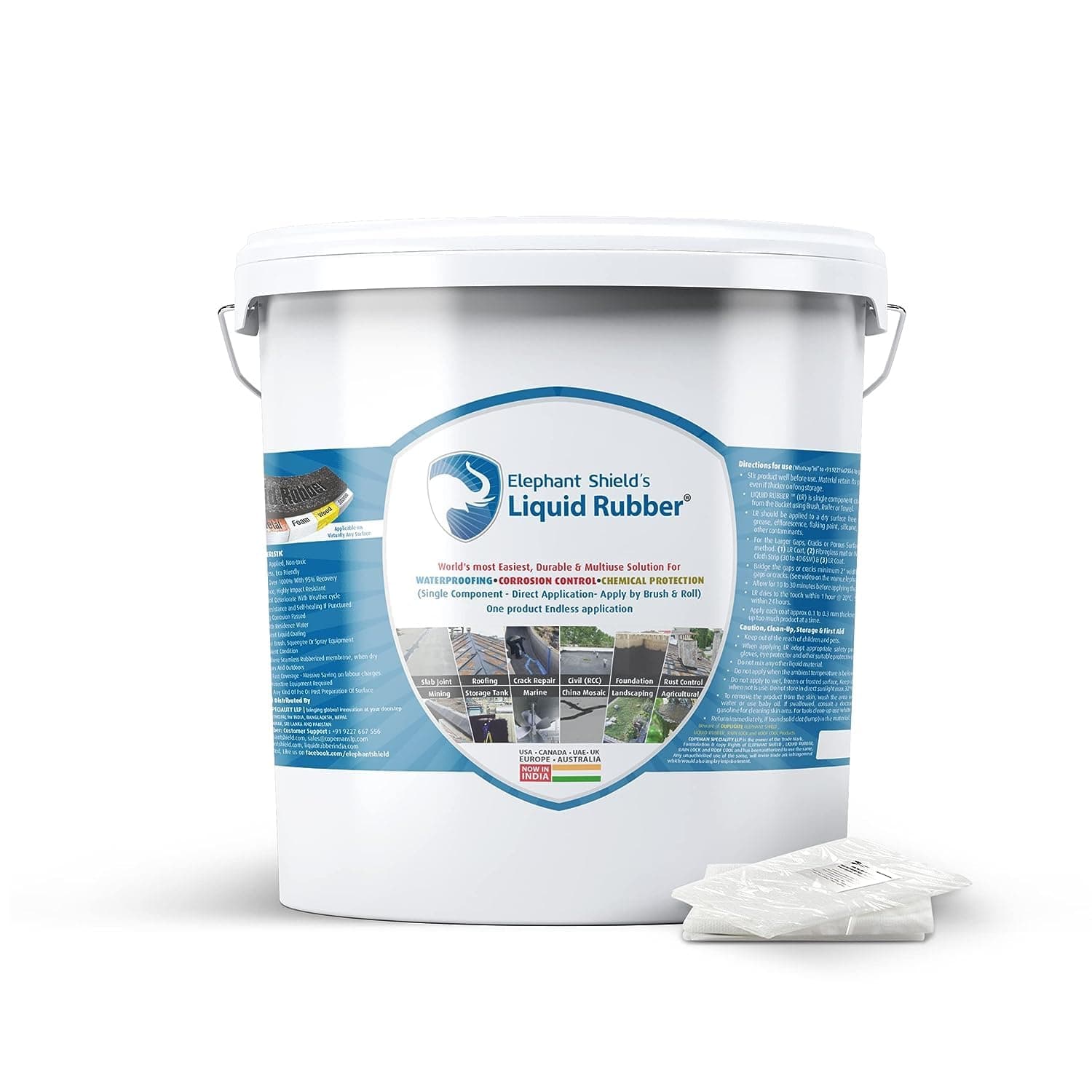 - Liquid Rubber For Long Lasting Ready To Use Waterproofing For Sheet Joints & Bolt Holes, Gutter Joints, Roof And Wall Crack, Solar Panel, Damp Wall (5 Ltr)