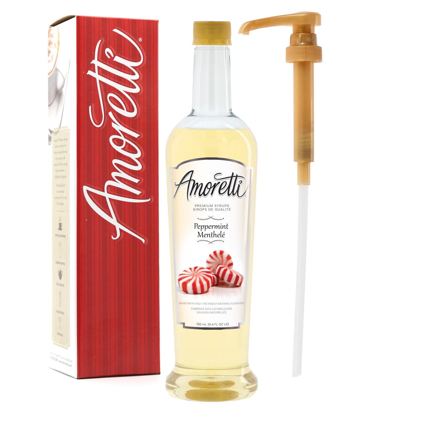 Amoretti Premium Syrup, Peppermint, 25.4 Ounce