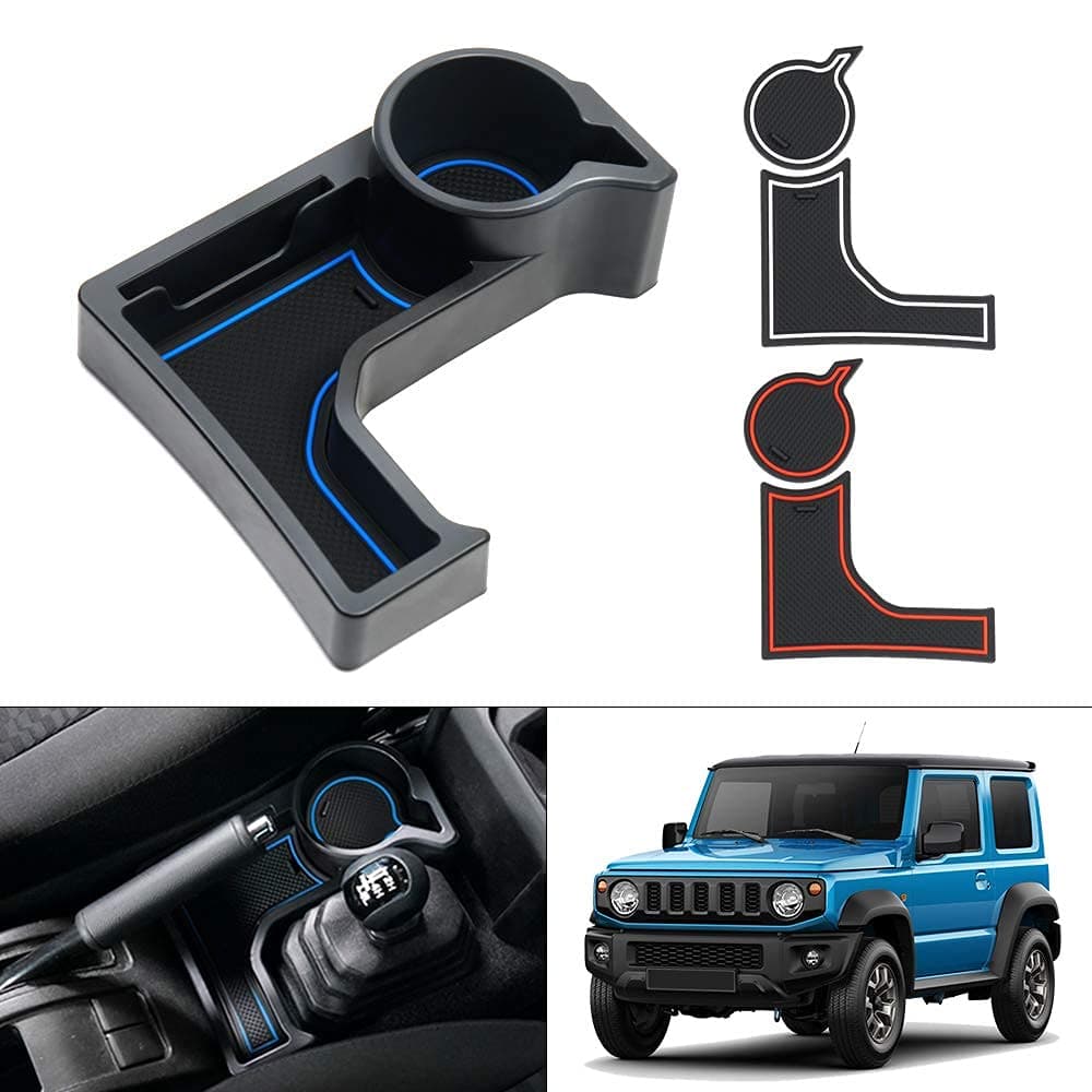 Autorder Compatible with Center Console Cup Holder Storage Tray 2019-2023 Suzuki Jimny JB64W JB74W at Models Accessories Center Console Organizer