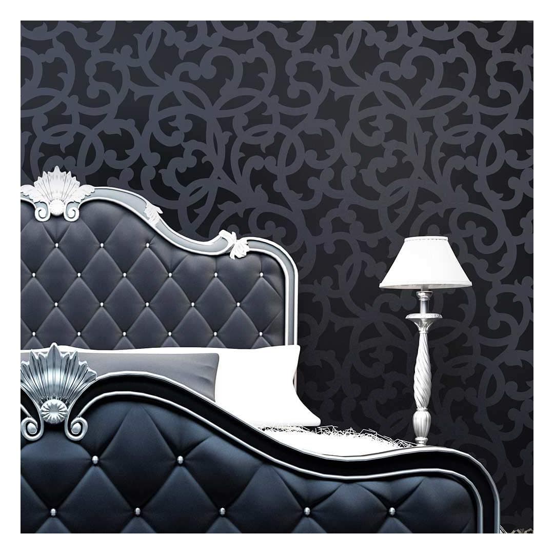 Cutting Edge Stencils Venetian Scroll Allover - DIY Wall Decor - Stencil Designs for Home Makeovers (Large)