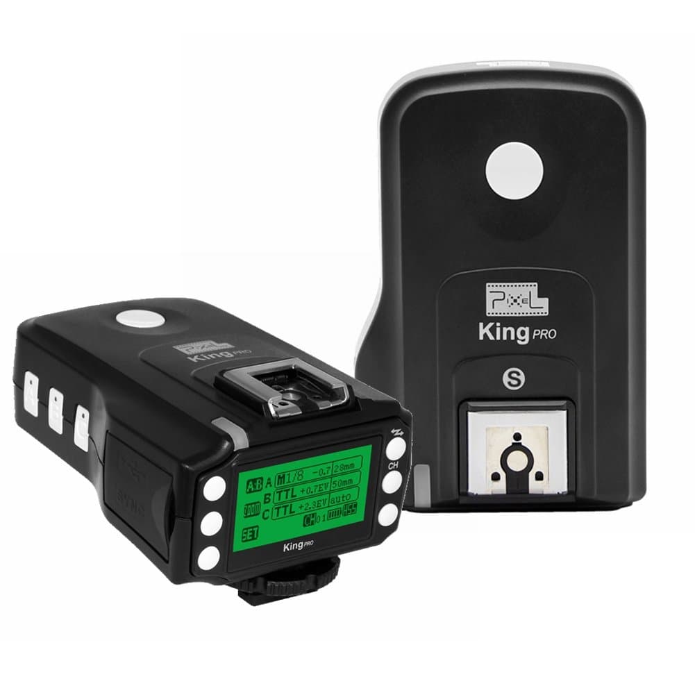 PIXEL King Pro for Sony TTL HSS Flash Transceiver for Sony Mi Shoe A7, A7R, A7 Mark II, A7R Mark II, A7M3,A58, A9, A99, A6000, A6500