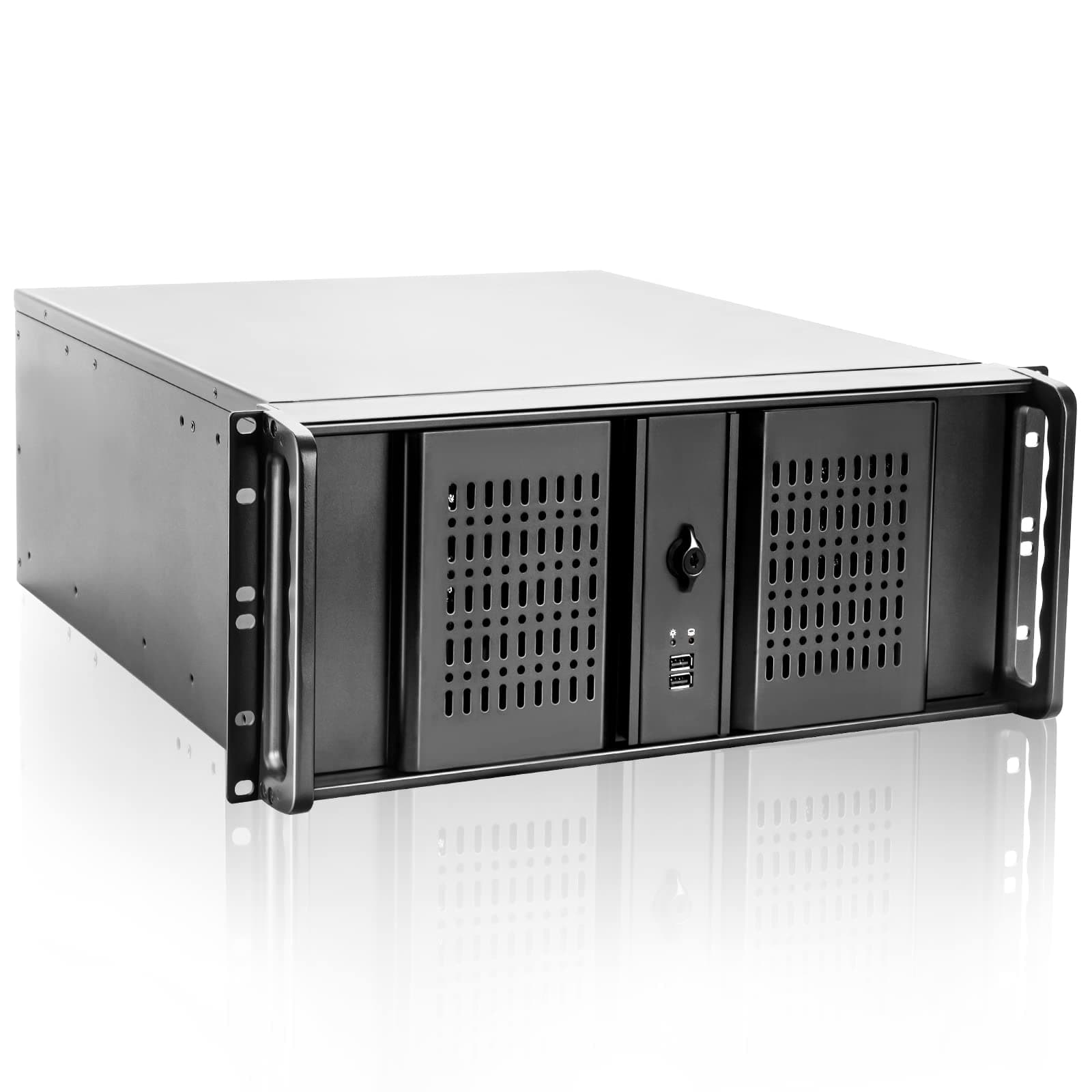 rackchoice 4U Rackmount Server Chassis with 6 x 5.25 Front Bays + 1 x 3.5 + 4 x 2.5 Bays