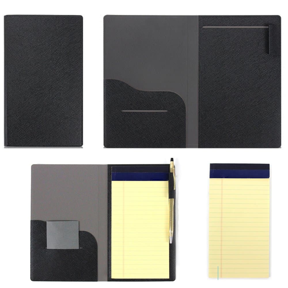 Field Notes Cover Pocket Writing Memo Pad Notebook Refillable 100Page Black