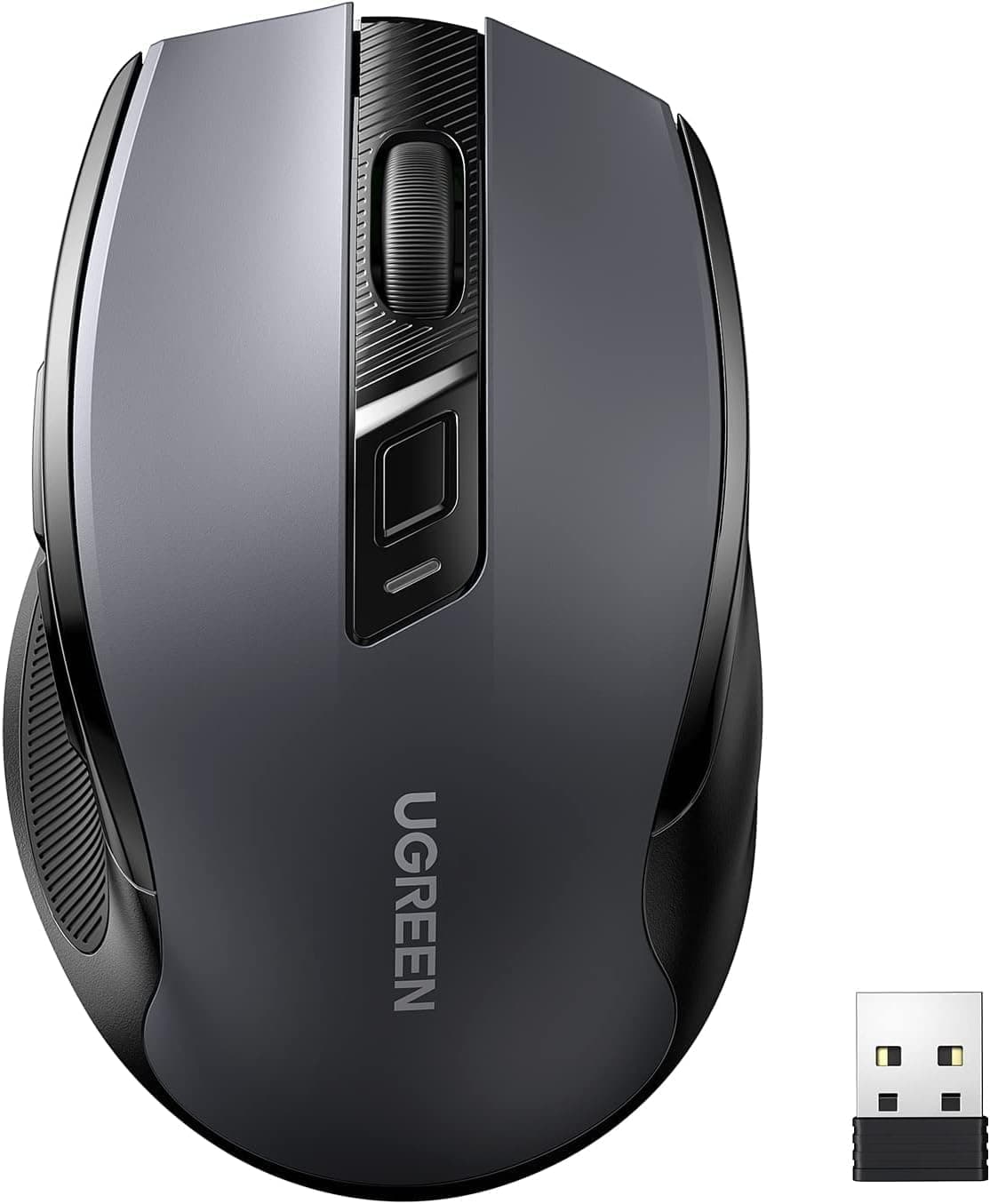 Wireless Mouse, 40dB Silent Computer Mouse, Ultra-long Battery Life, Ultralight & Ergonomic Design, Multi-level DPI, 6 Buttons,15M Distance, Plug & Play USB Receiver, for Laptop/Desktop, etc