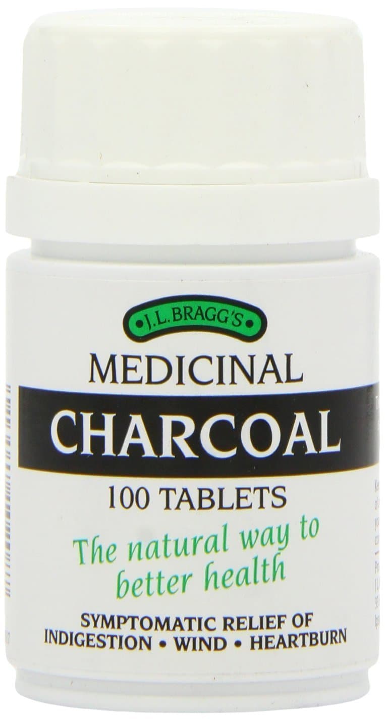 THREE PACK of Bragg's charcoal tablets 100