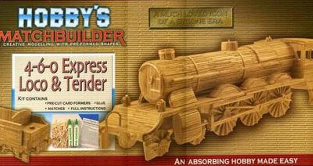 Matchbuilder 4-6-0 Express Loco and Tender Matchstick Modelling Kit