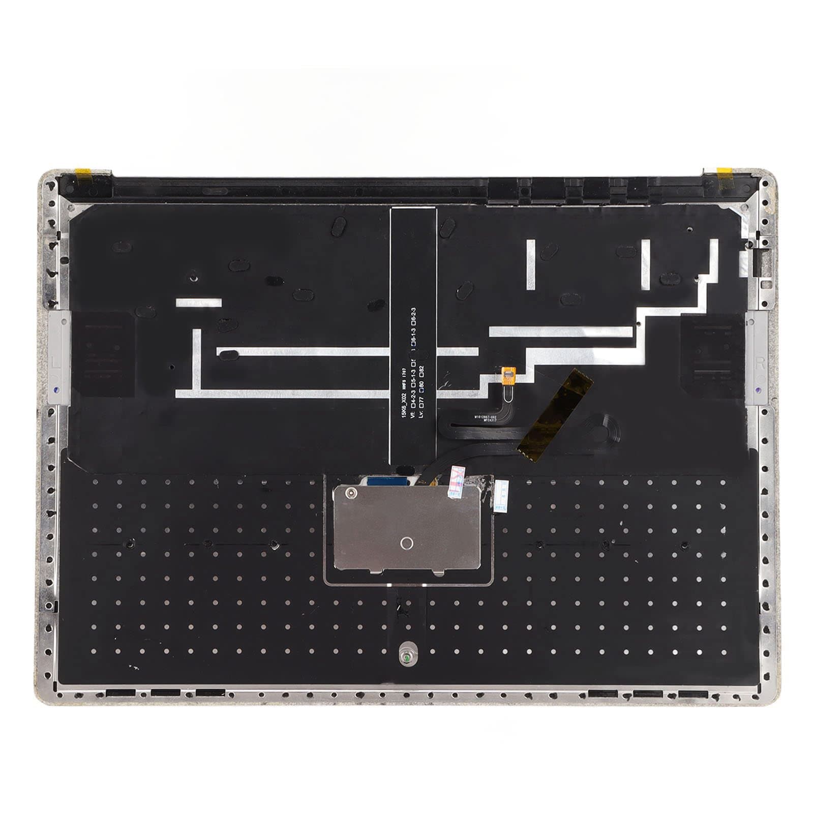 ASHATA Keyboard Assembly for Microsoft Surface Laptop 1/2 1769/1782 Backlit Keyboard Touchpad Assembly US Version Silver
