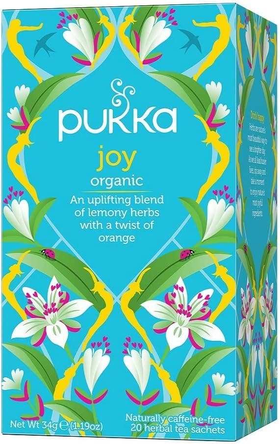Pukka Herbs, Joy, Organic Herbal Tea, 20 Sachets (4 Pack)
