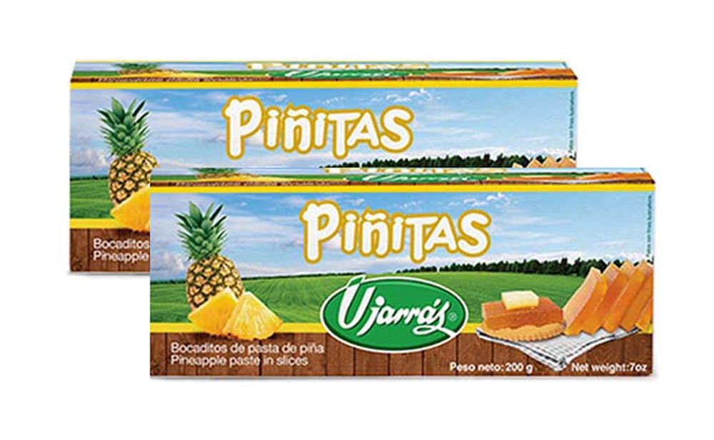 PIÑITAS UJARRAS - Pasta de Piña - Pineapple Paste 200g (Pack of 2)