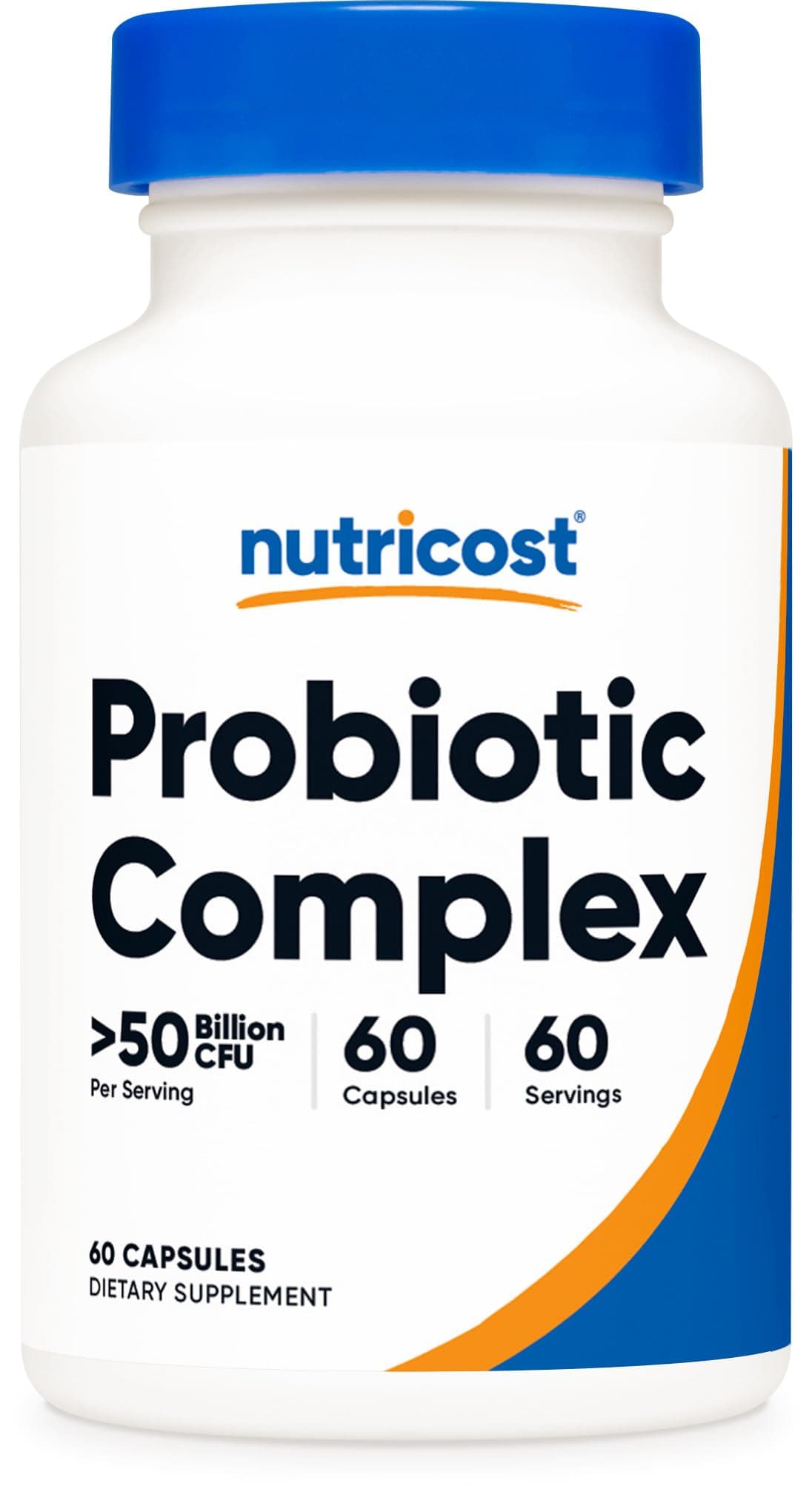 Nutricost Probiotic Complex - 50 Billion CFU, 60 Capsules - Probiotic for Men and Women - Vegetarian Capsules, Non-GMO, Gluten Free