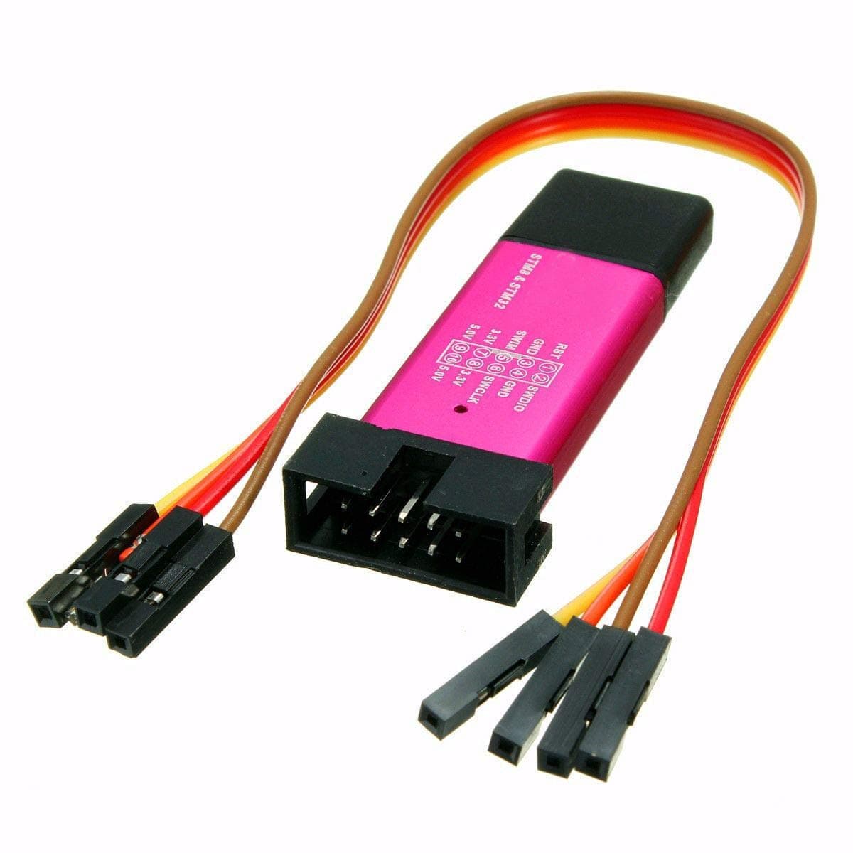 HiLetgo ST-Link V2 Emulator Downloader Programmer STM32F103C8T6 STM8 STM32 with Cable (Random Color)