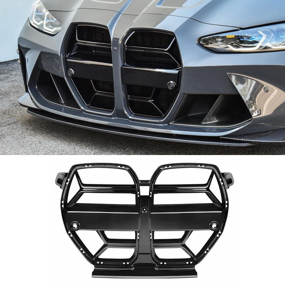 MAXDOM Replacement Front Upper Grill Fit for BMW M3 G80 M4 G82 G83 ABS Grille (G80 G82 G83, CSL - Gloss Black)