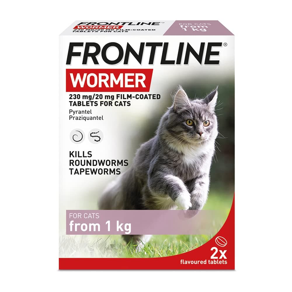 WORMER - Cat Worming Treatment - 2 Tablets