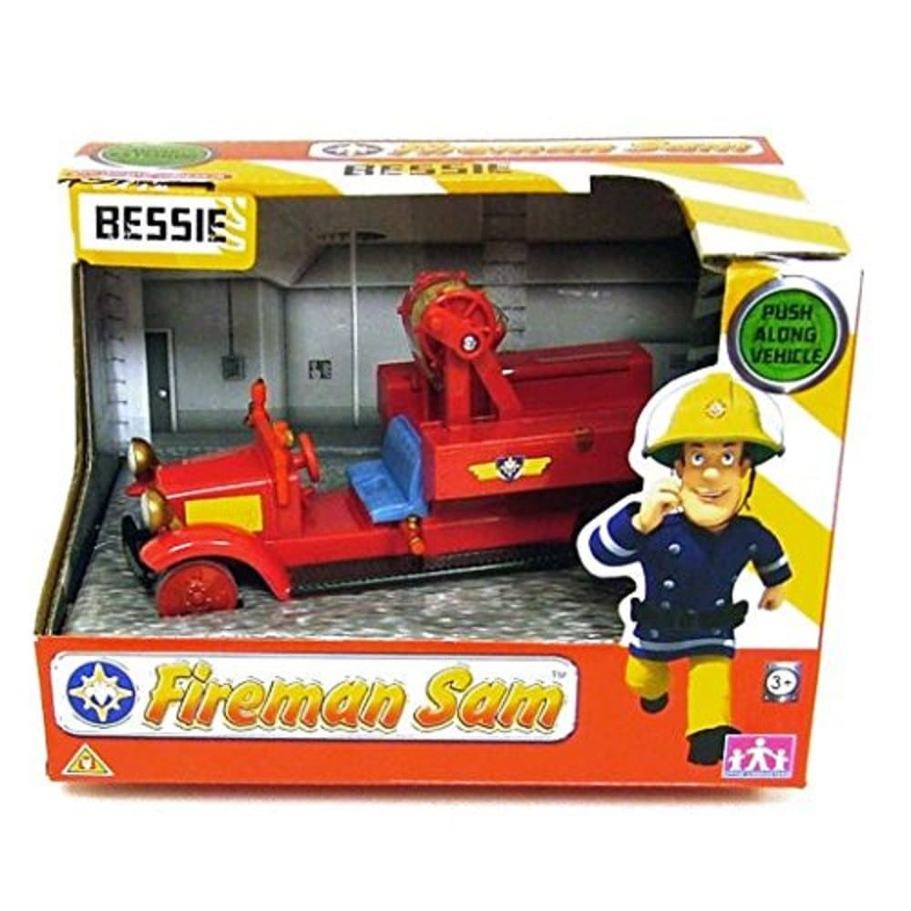 Fireman Sam - Bessie Fire Engine - Push Along Toy Vehicle