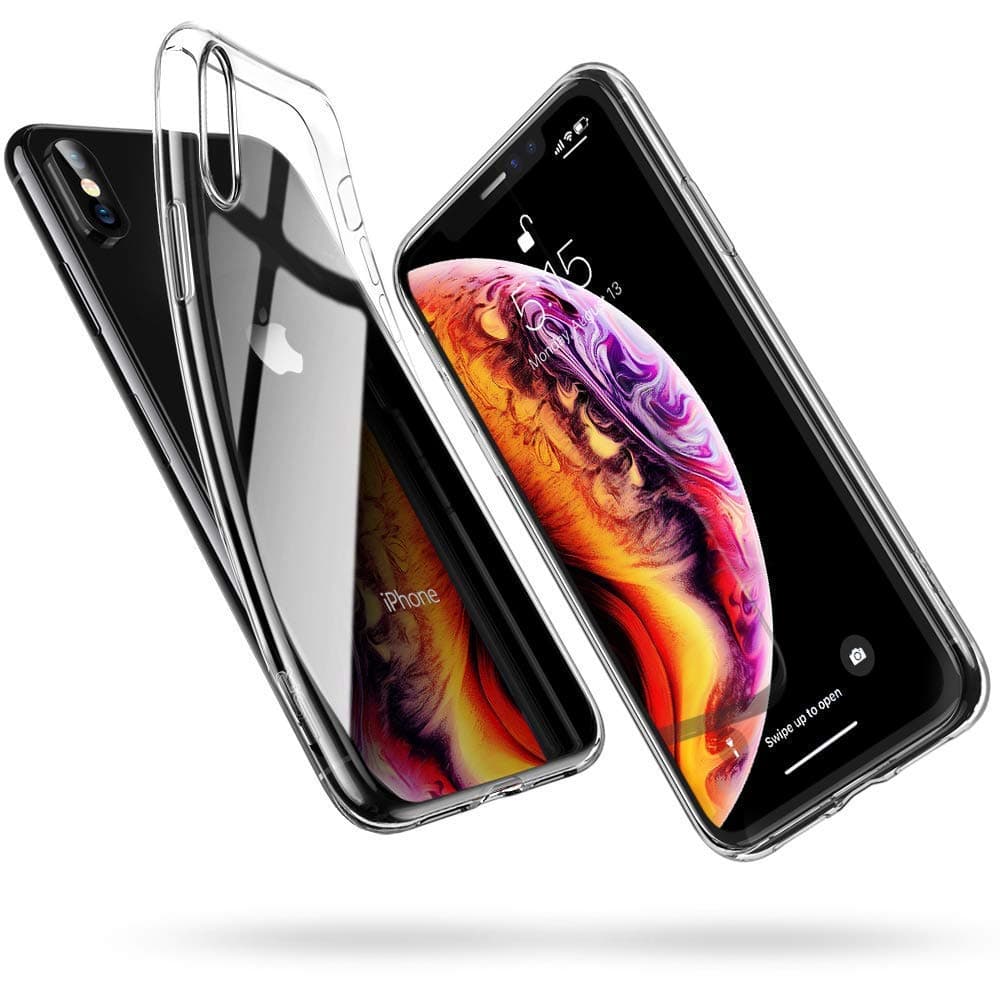ESR for iPhone XS Case, iPhone X Case, Clear Case Compatible with iPhone XS/X, Silicone Slim Clear Cover, Supports Wireless Charging, Soft TPU Phone Case, Transparent