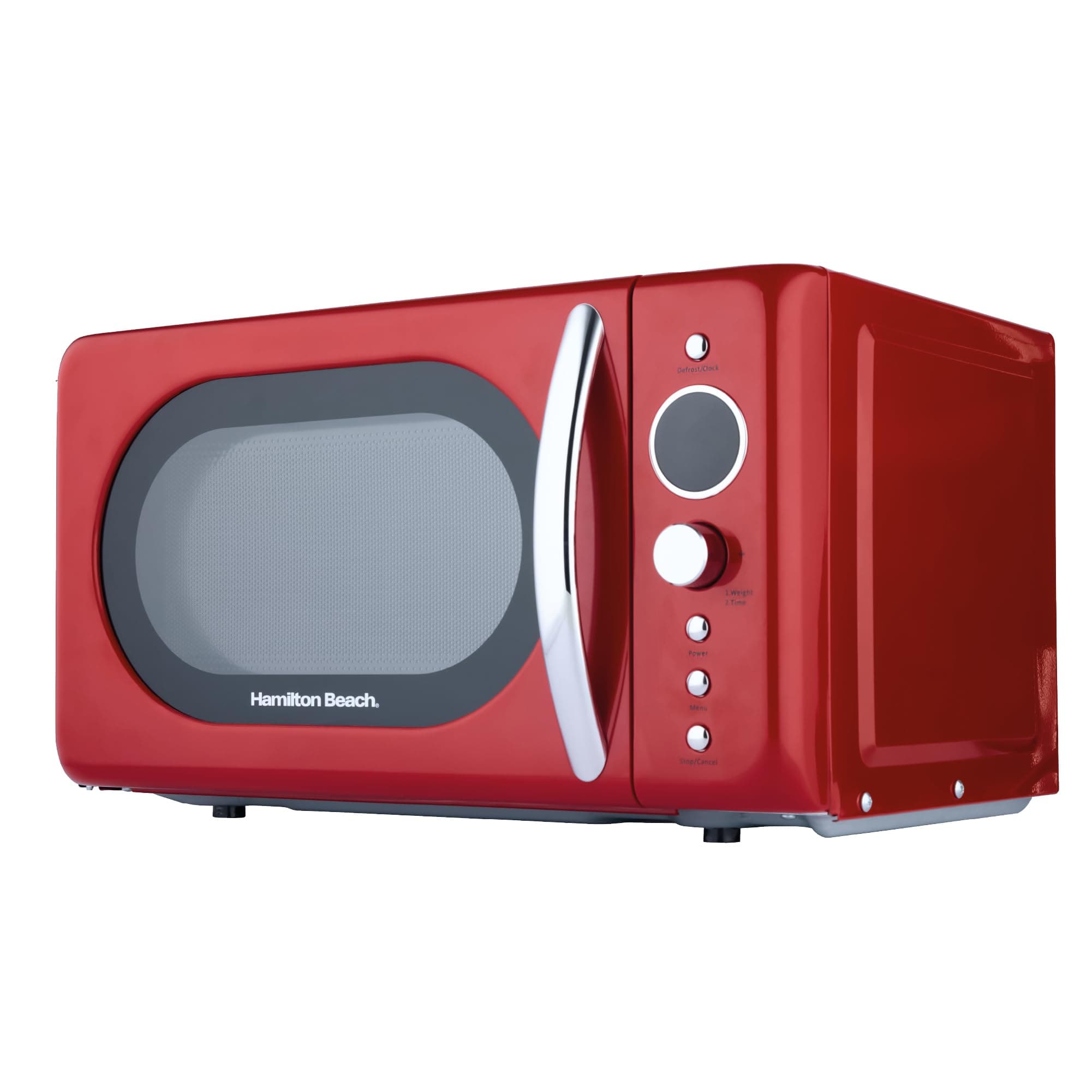Microwave, 20L, 700W, Retro, Digital LED Display, 8 Pre-set Programs, Express Cooking, Weight Defrost, 60 Min Timer, Child Lock, Compact Design, Red - HB70H20R.