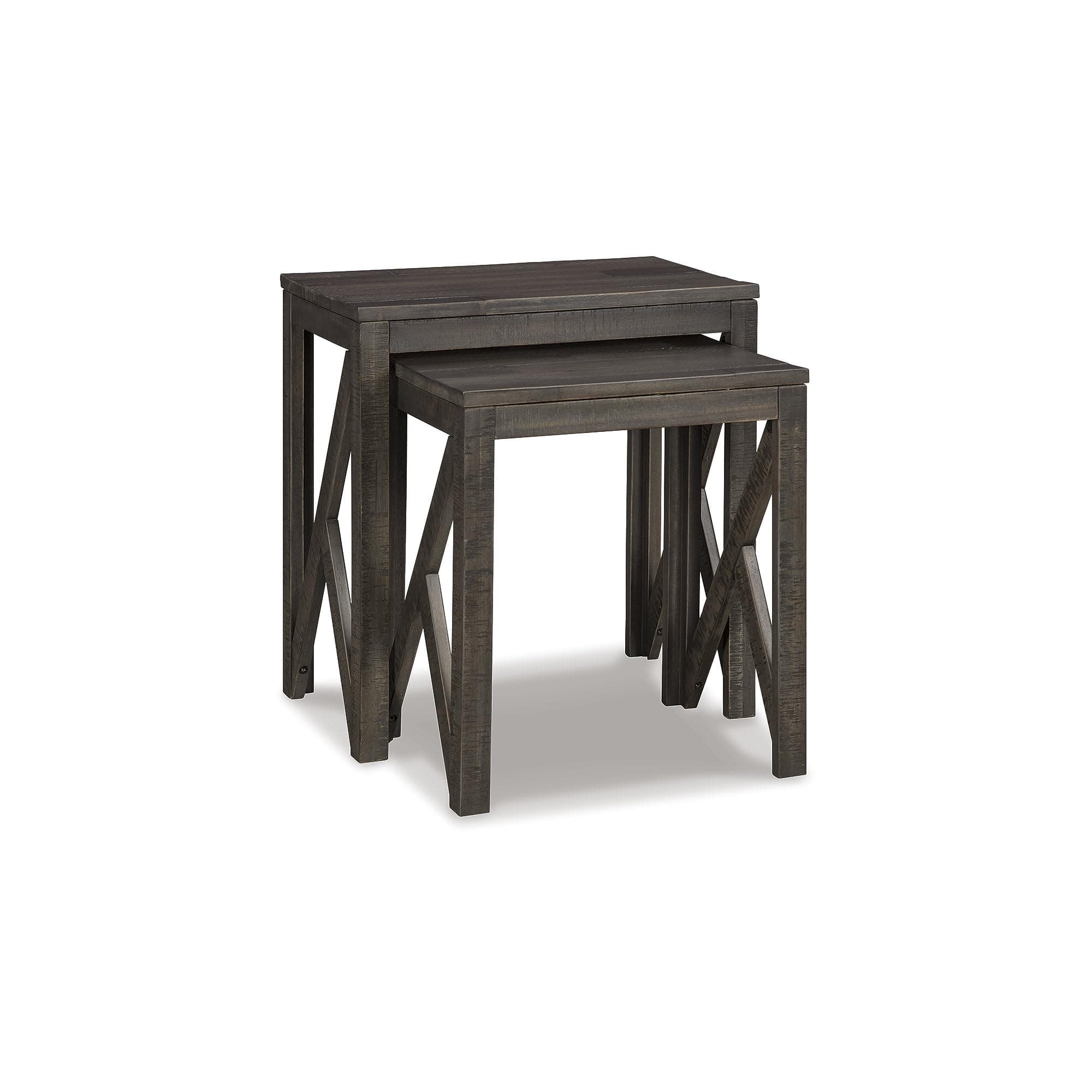Signature Design by Ashley Emerdale Rustic Nesting Accent Table Set, Brown