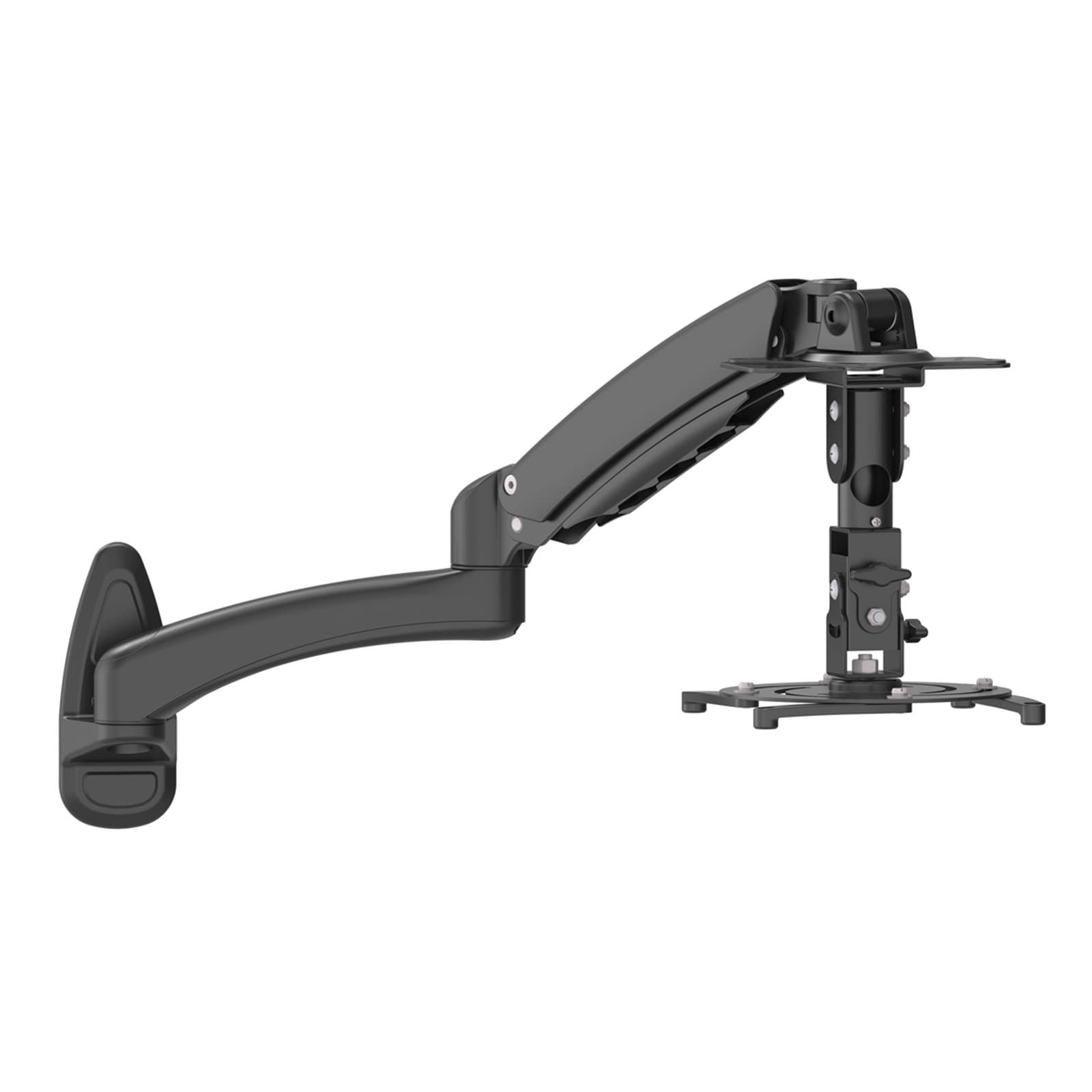 HFTEK– Universal wall mount for beamer and projector – gas spring arm– tilt and swivel (GP1804B)