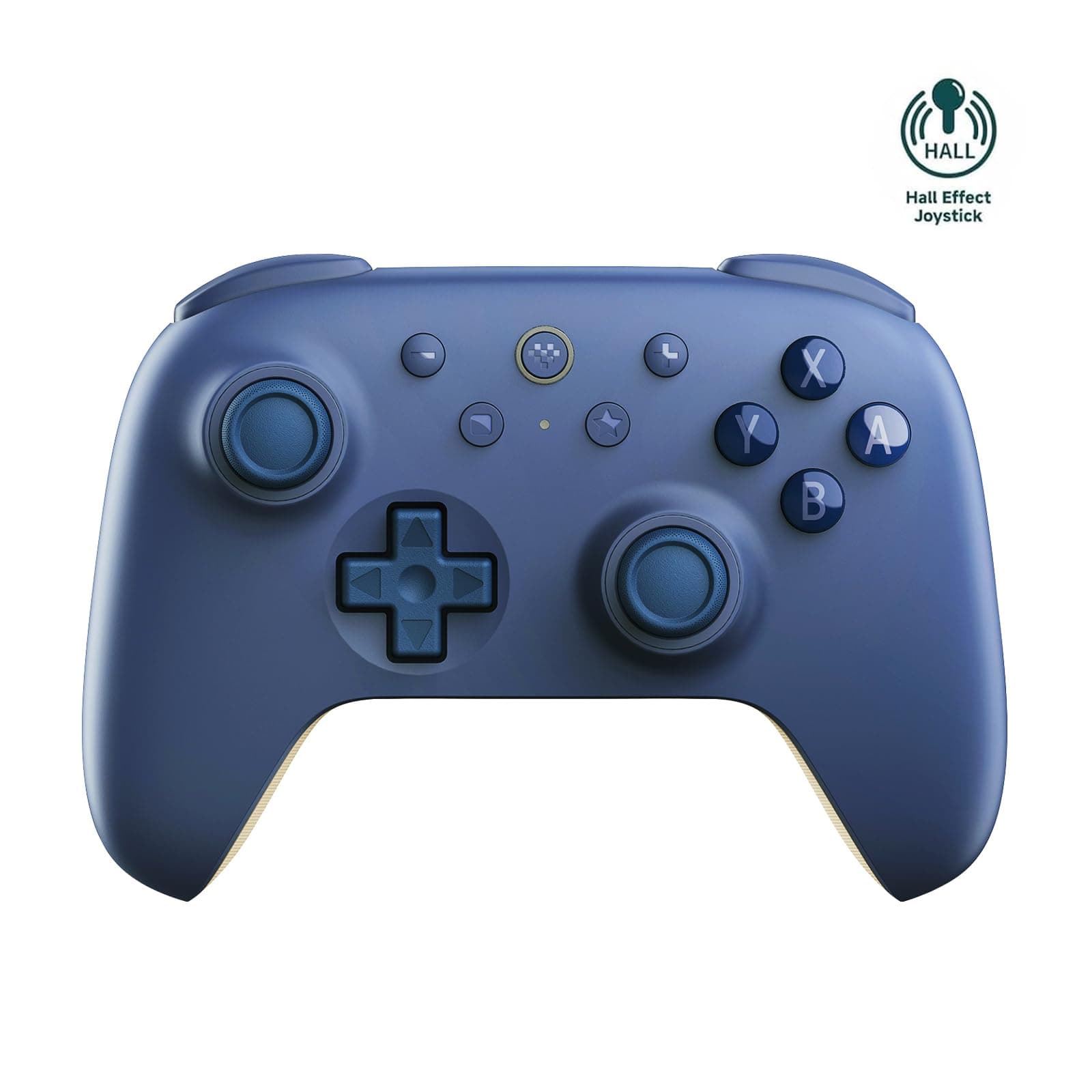 AKNES 8Bitdo Ultimate 2C Bluetooth Controller für Switch, Hall Effekt Joysticks, Nicht-lineare Digitale Triggers, Remappable L4/R4 Bumper, 6-axis Bewegungssteuerung und Rumble Vibration - Dunkelblau