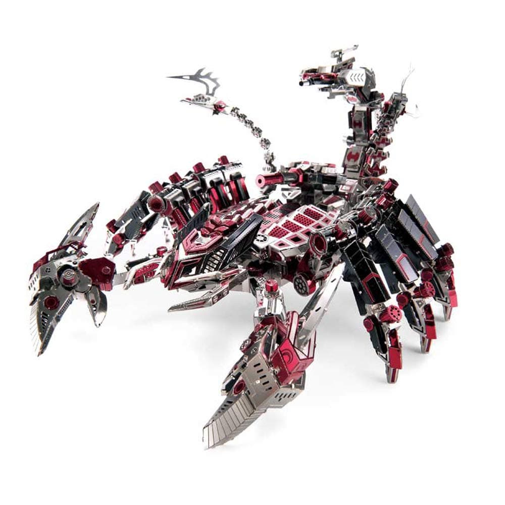 Microworld Red Devils Scorpion 3D Metal Puzzle DIY Assemble Model Building Kits Laser Cut Jigsaw Toy D003