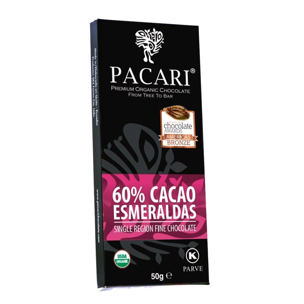 Esmeraldas 60% Organic Chocolate Bar