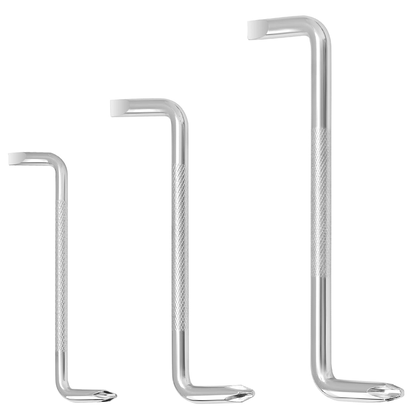 I-MART 3 Pcs Offset Screwdriver Set Right Angle Phillips Screw Driver, Flat Head