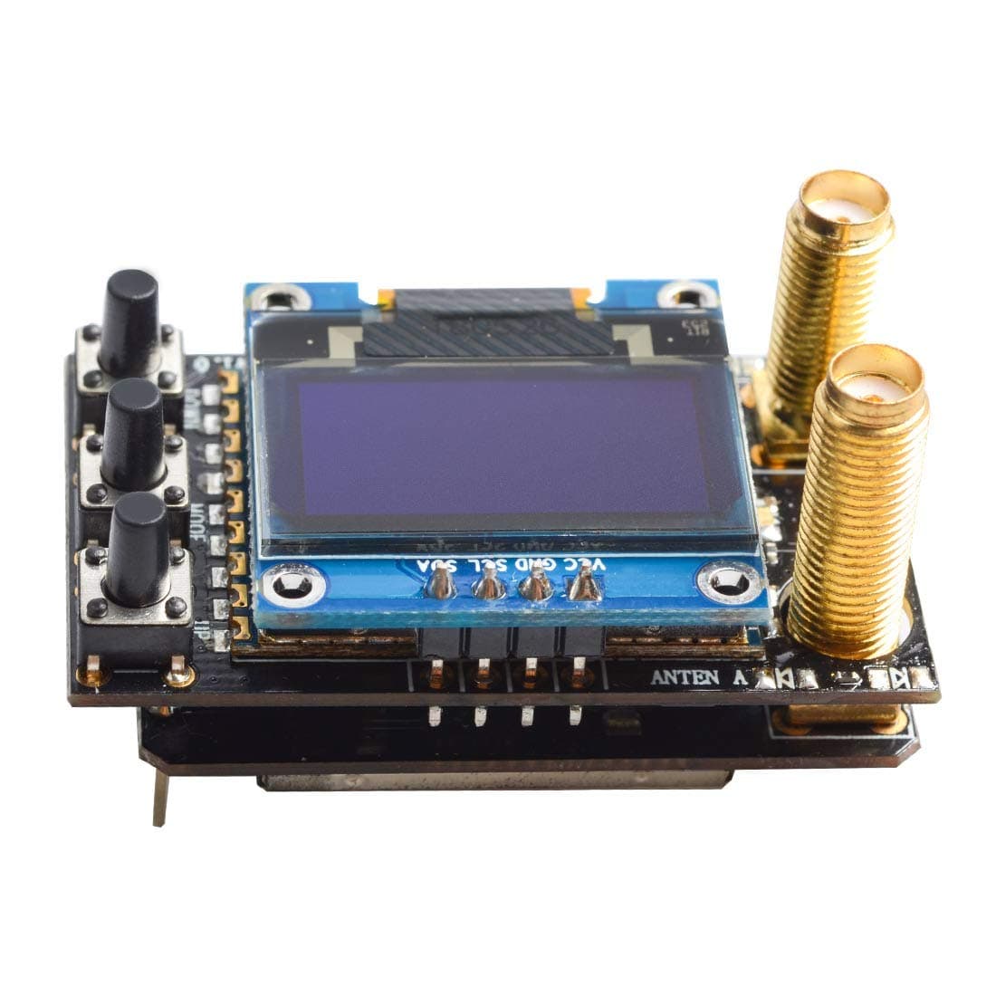 Diversity RX 5.8G 48CH FPV Receiver Module Built-in Low Power Buzzer SMA Female Diversity Receiver with Two RX Modules Compatible with FatShark Goggles