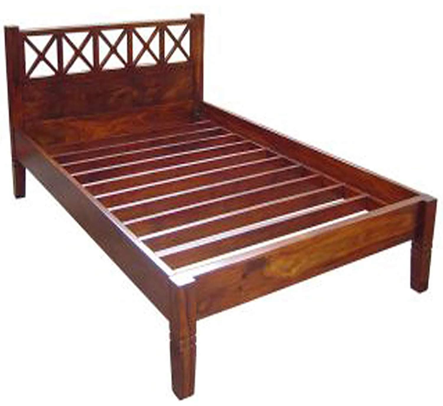NIKUNJ Solid Wood King Size Bed for Bed Room (Sheesham Wood, Honey Brown Finish) Specially Designed Quality Certified Furniture for Home Living Room Bedroom Guest Room and Corporate Office Collection
