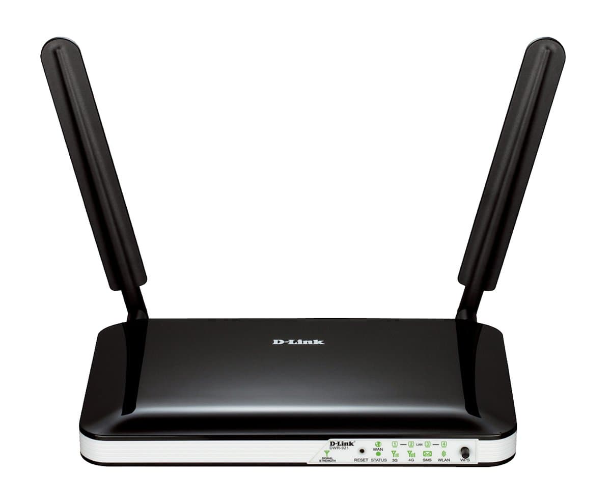 D-Link DWR-921/B 4G/3G LTE Unlocked Multi WAN Wireless N300 Mobile Broadband Router with 4-Port Ethernet - UK Version