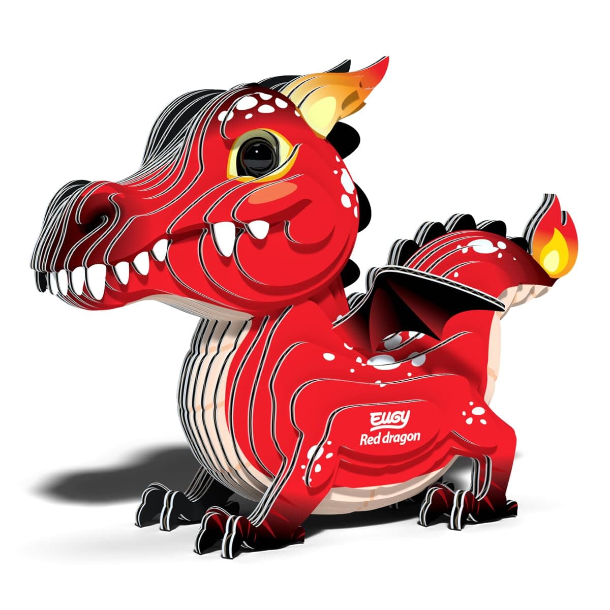 Red Dragon 3D Puzzle - 24 Piece Eco-Friendly Educational Toy Puzzle for Boys, Girls & Kids Ages 6+