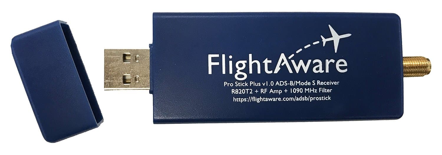 FlightAware Pro Stick Plus FA-PROSTICKPLUS-1 ADS-B USB Receiver with Built-in Filter
