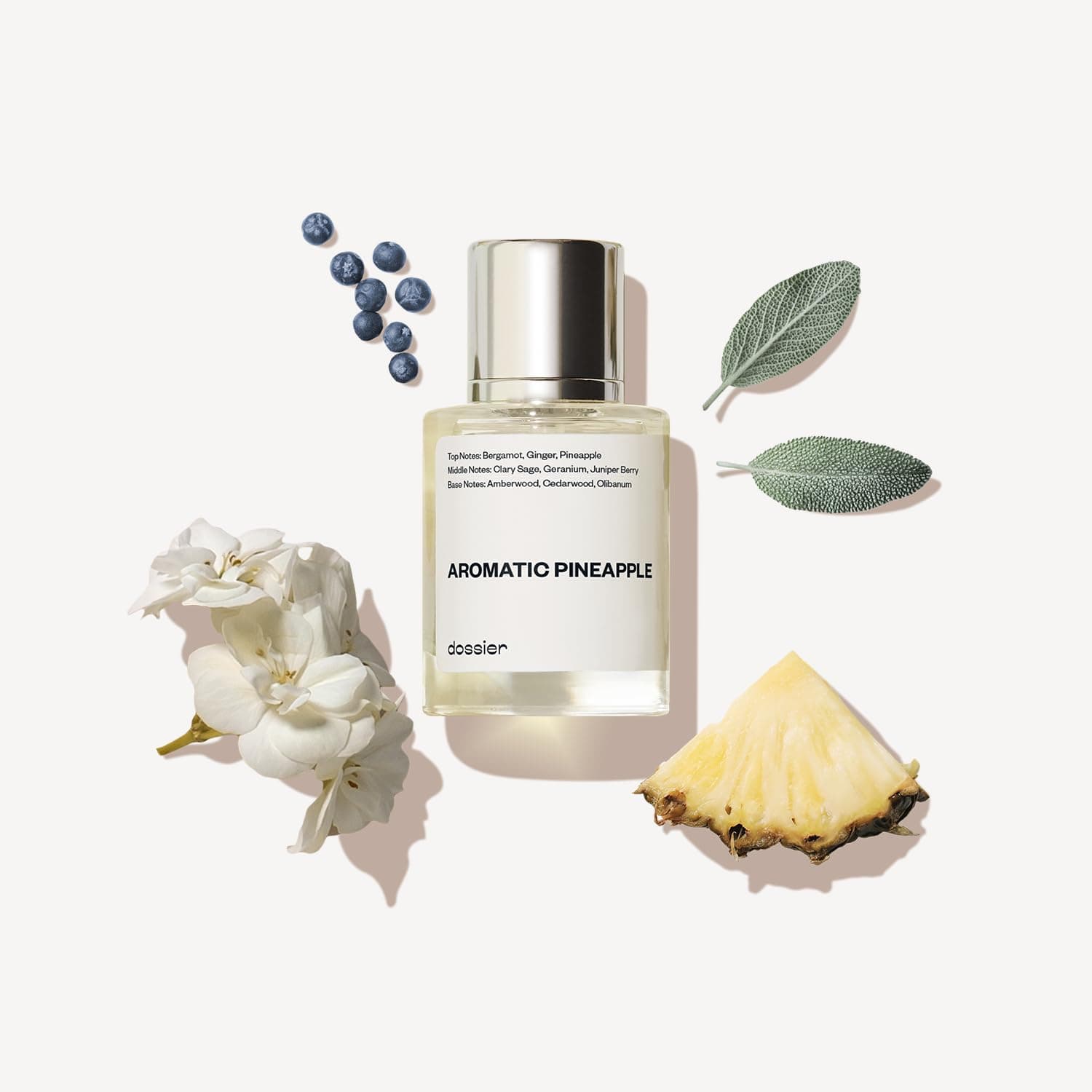 Dossier - Aromatic Pineapple - Eau de Parfum - Inspired by YL's - Perfume Luxury - Pure Infused - Paraben-Free - Vegan - For Men - Fragrance 1.7 oz (Spray 50ml)