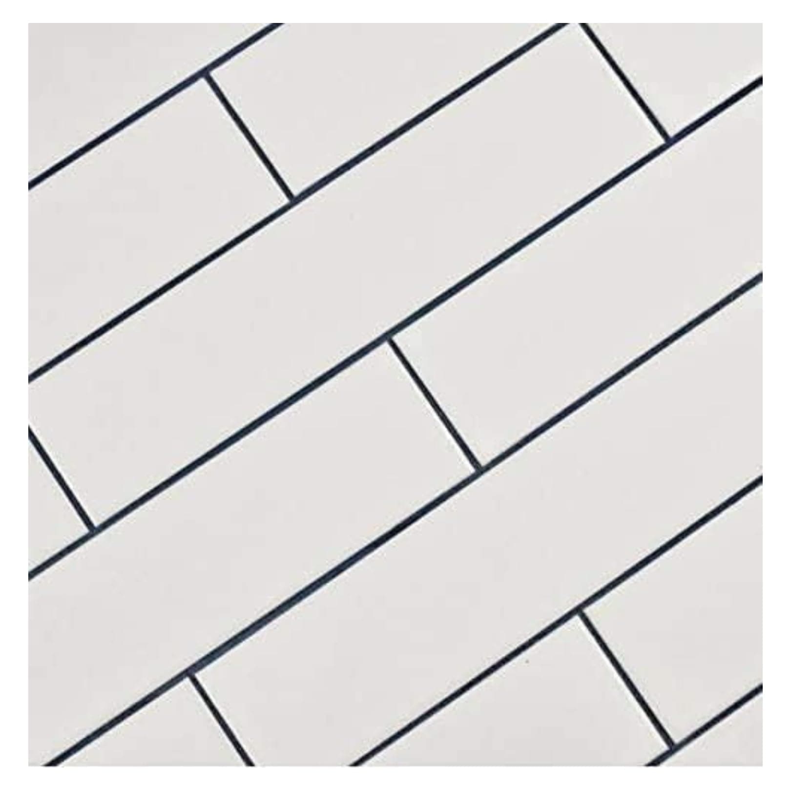 Matte White Subway Tile 2" x 8", Wall & Backsplash Tile for Kitchen, Bathroom, Shower – Italian Design (60 Pieces, Covers 6.5 Sqft Per Box)