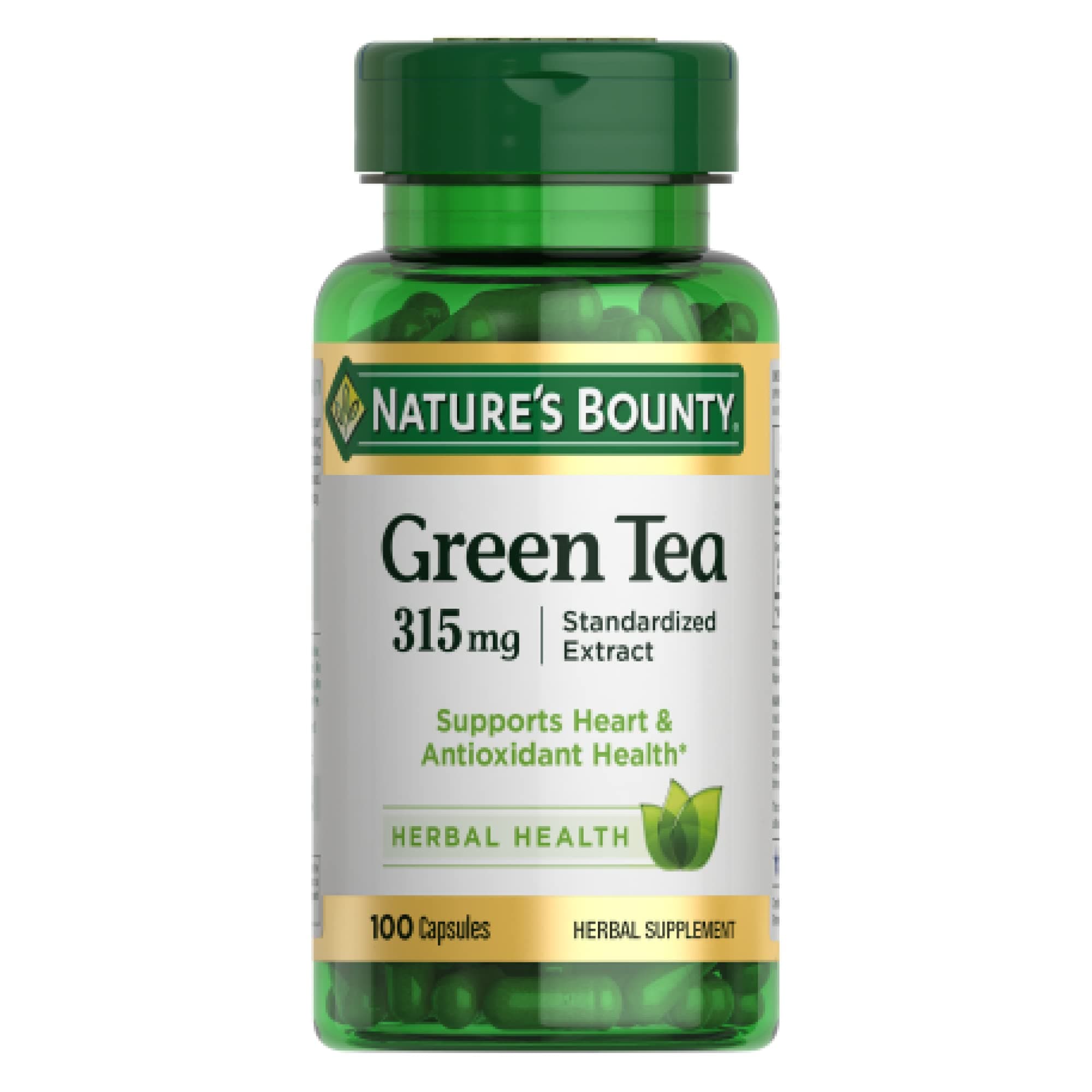 Green Tea Capsules, 315 Mg