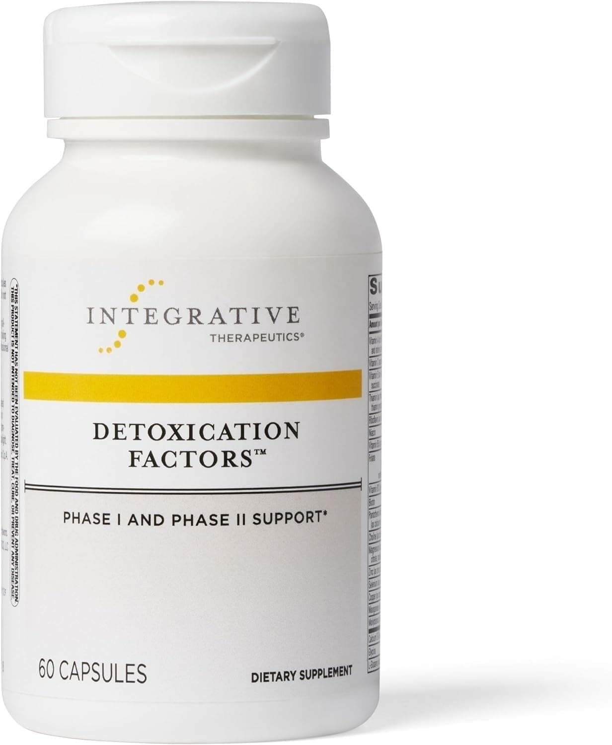 Detoxification Factors - Liver Supplement for Detoxification Pathway Support* - Includes Vitamins A & C - Dairy-Free - 60 Capsules (30 Servings)