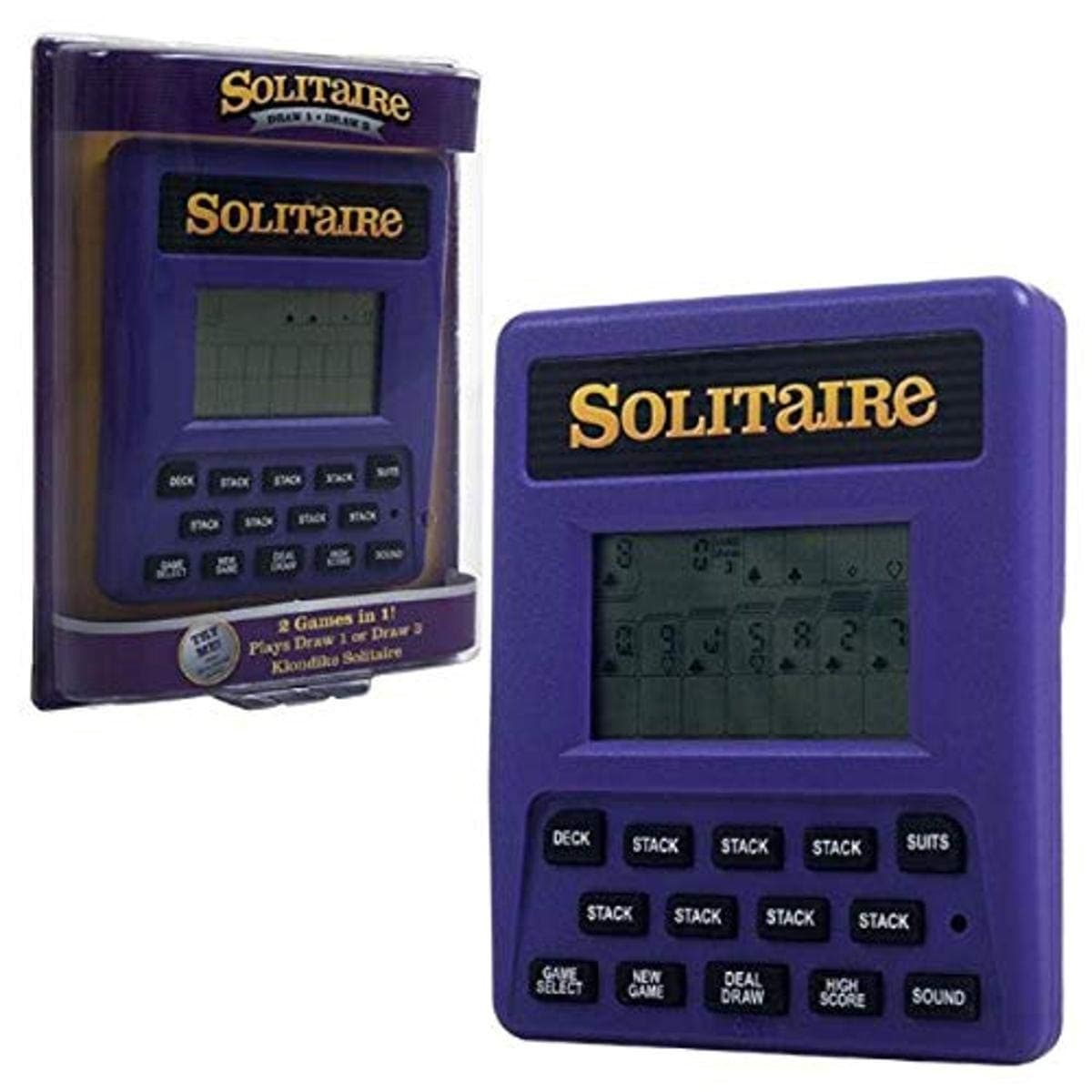 RecZone Trademark Global Electronic Handheld Solitaire Game