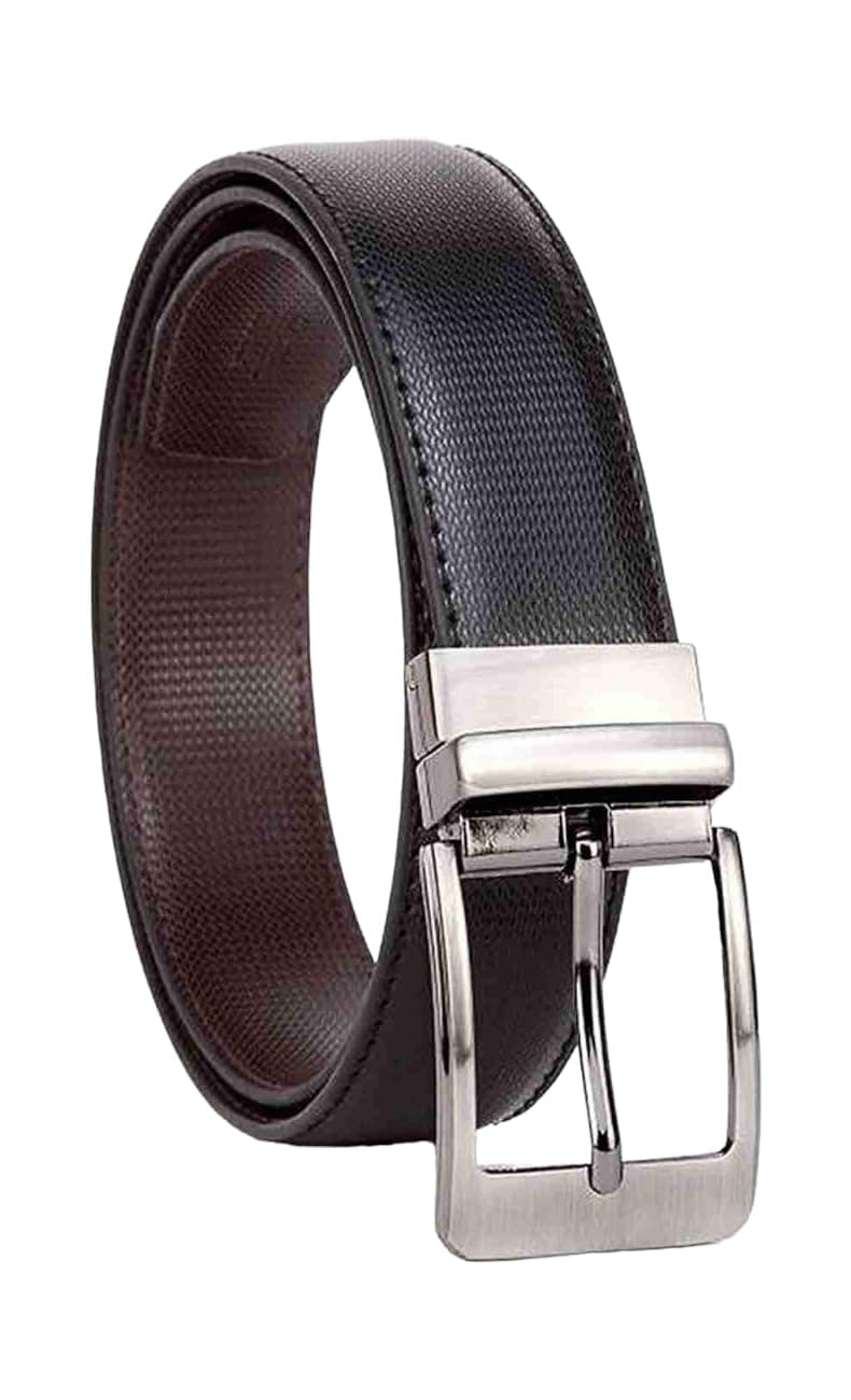 CoovsMen's Leather Reversible Belt