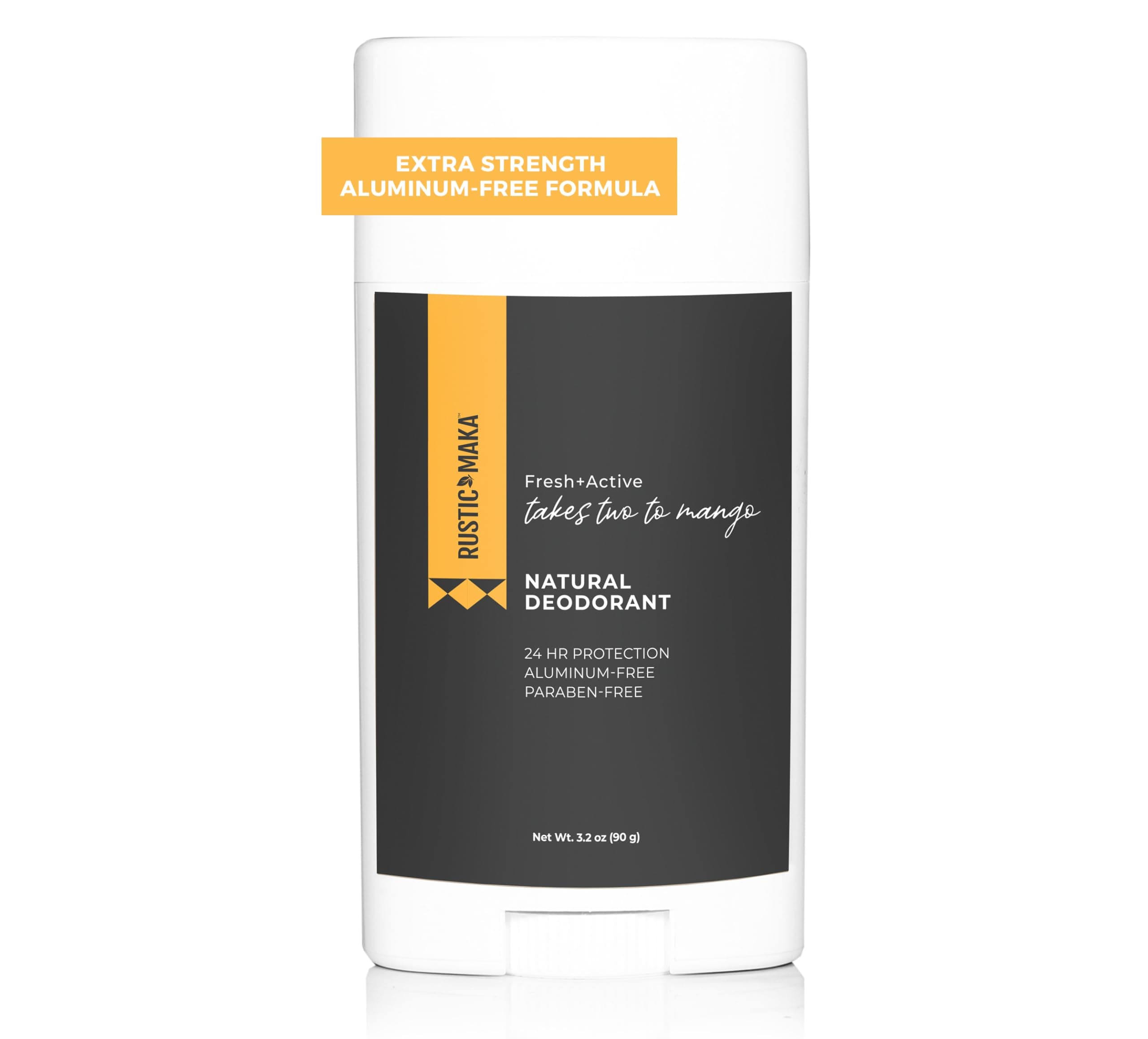 Rustic MAKA Natural Deodorant, Takes Two To Mango (Mango + Lime), Free of Alu...